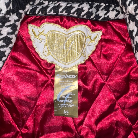 NWT Groggy Houndstooth Motorcycle Jacket - Picture 3 of 14